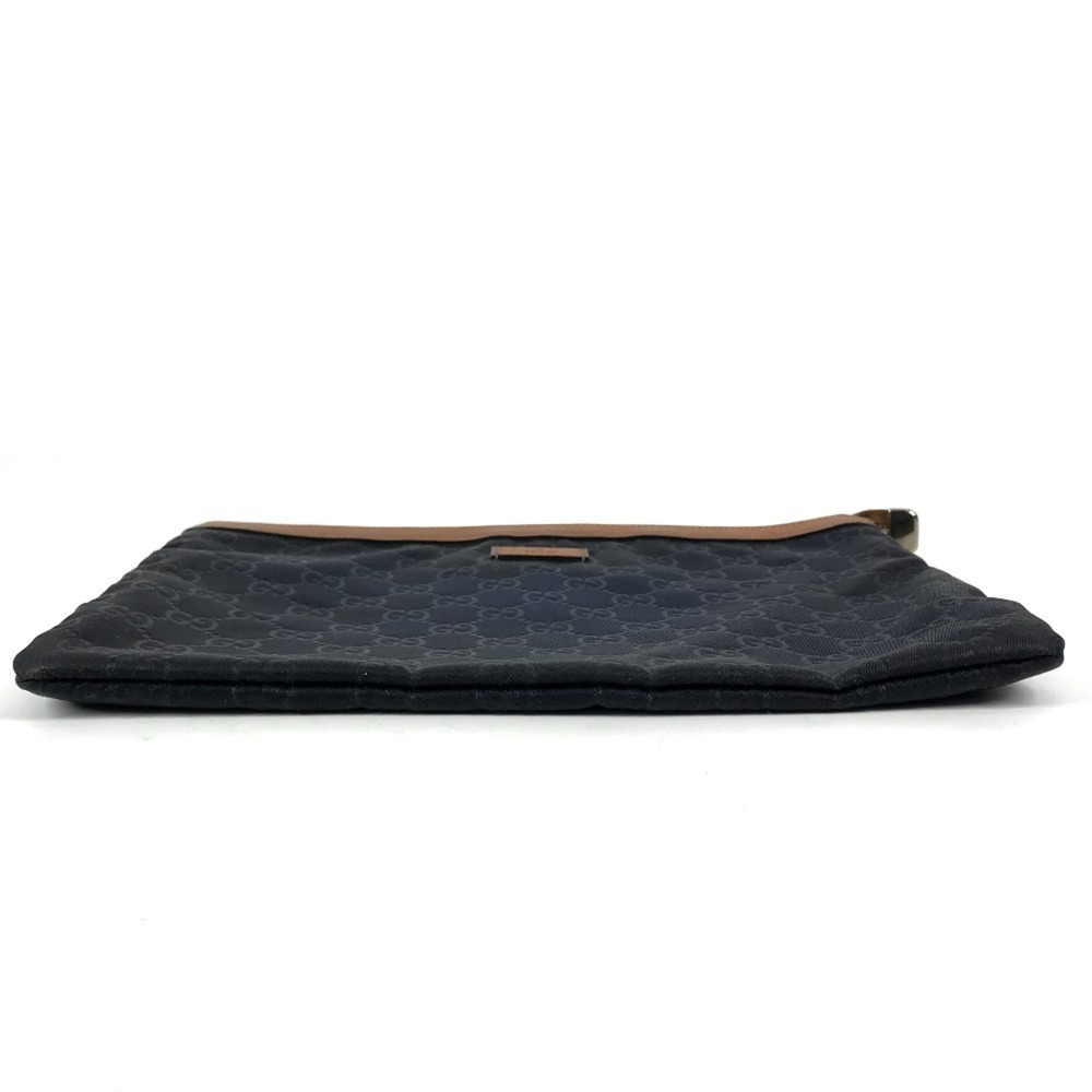 GUCCI 286209 GG logo all-over pattern pouch bag clutch leather nylon men's - Picture 4 of 10